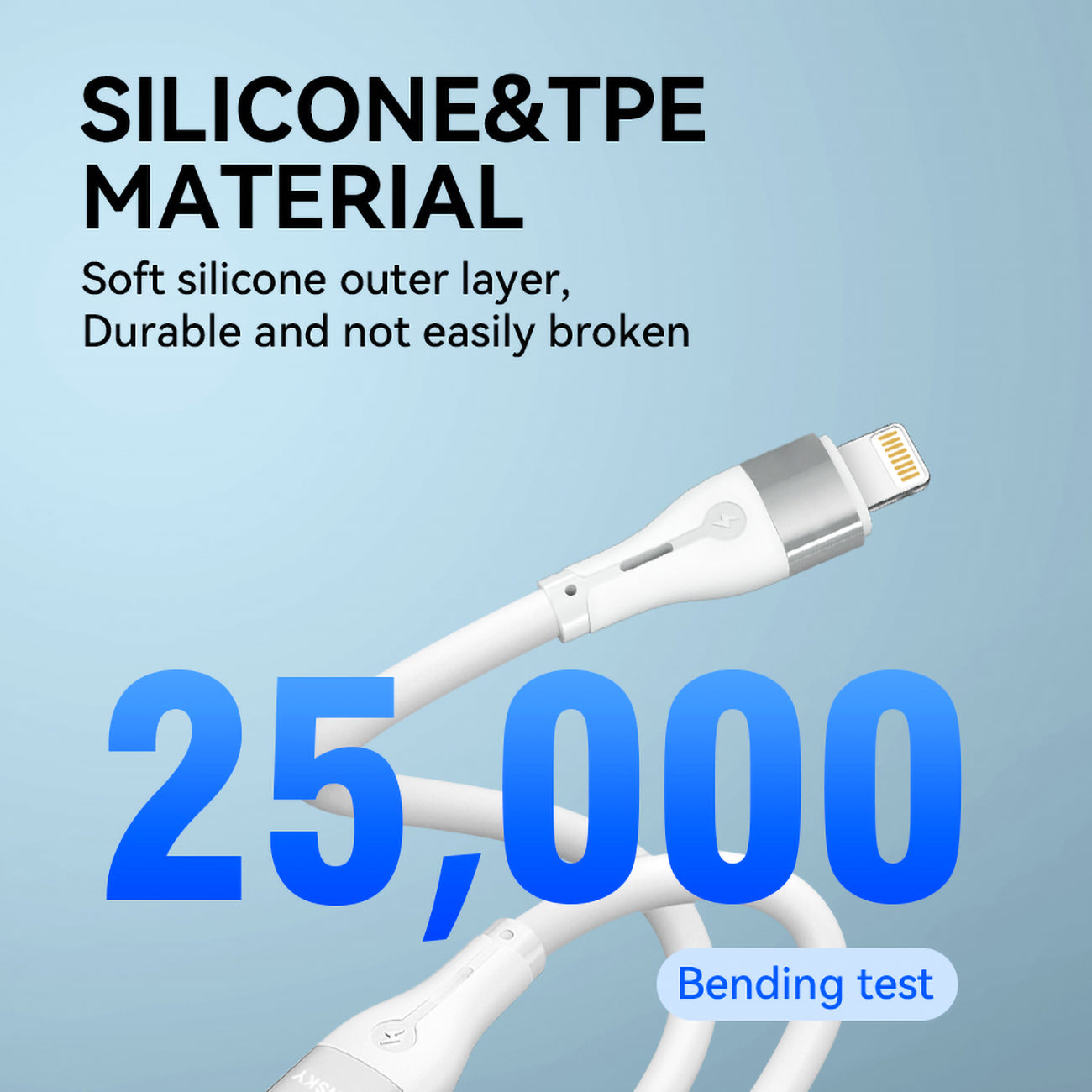 Wozinsky laidas WSTCL1 Lightning / USB-C PD 27W 1 m baltas
