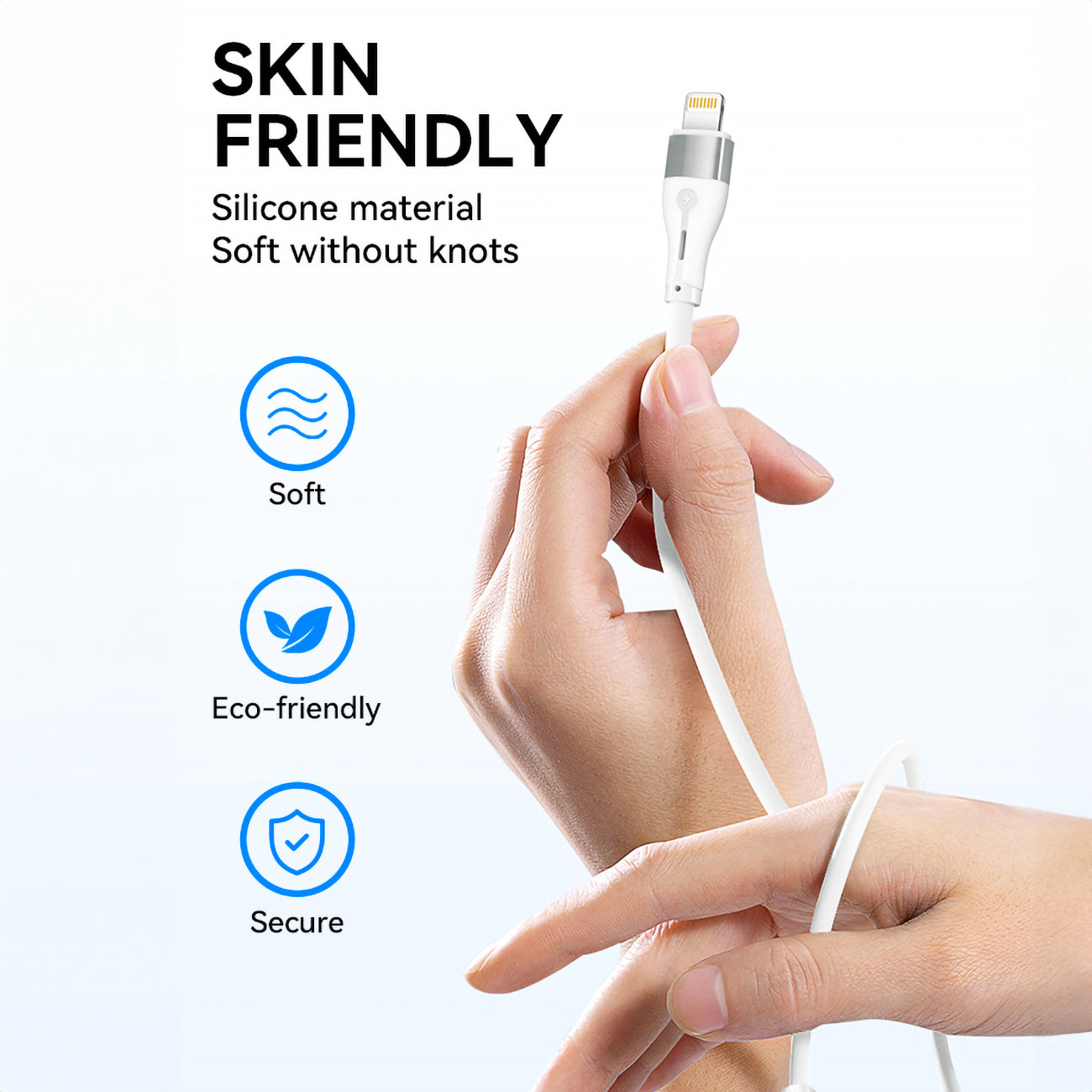 Wozinsky laidas WSTCL1 Lightning / USB-C PD 27W 1 m baltas