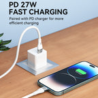 Wozinsky laidas WSTCL1 Lightning / USB-C PD 27W 1 m baltas