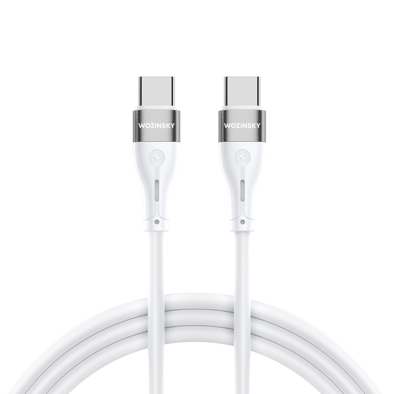 Wozinsky laidas WSTCC2 USB-C / USB-C PD 65W 2 m baltas