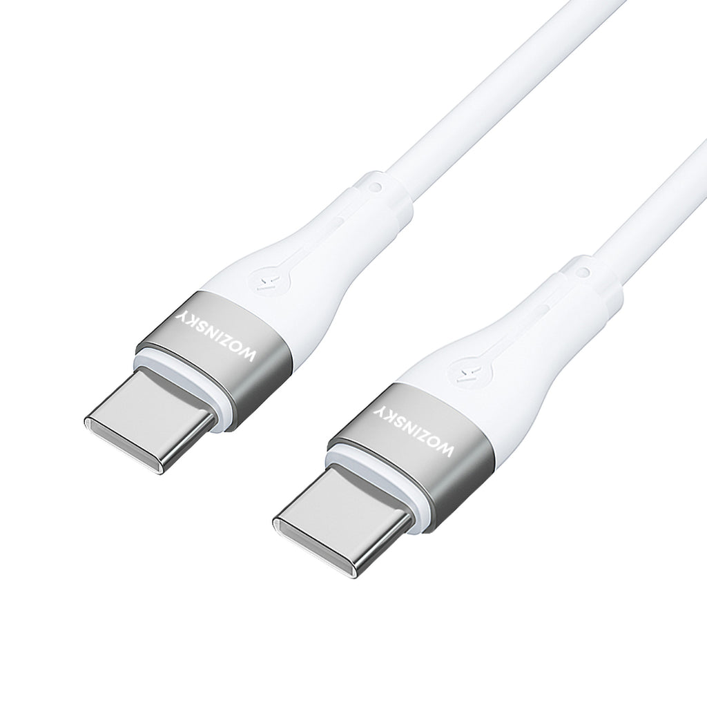 Wozinsky laidas WSTCC2 USB-C / USB-C PD 65W 2 m baltas