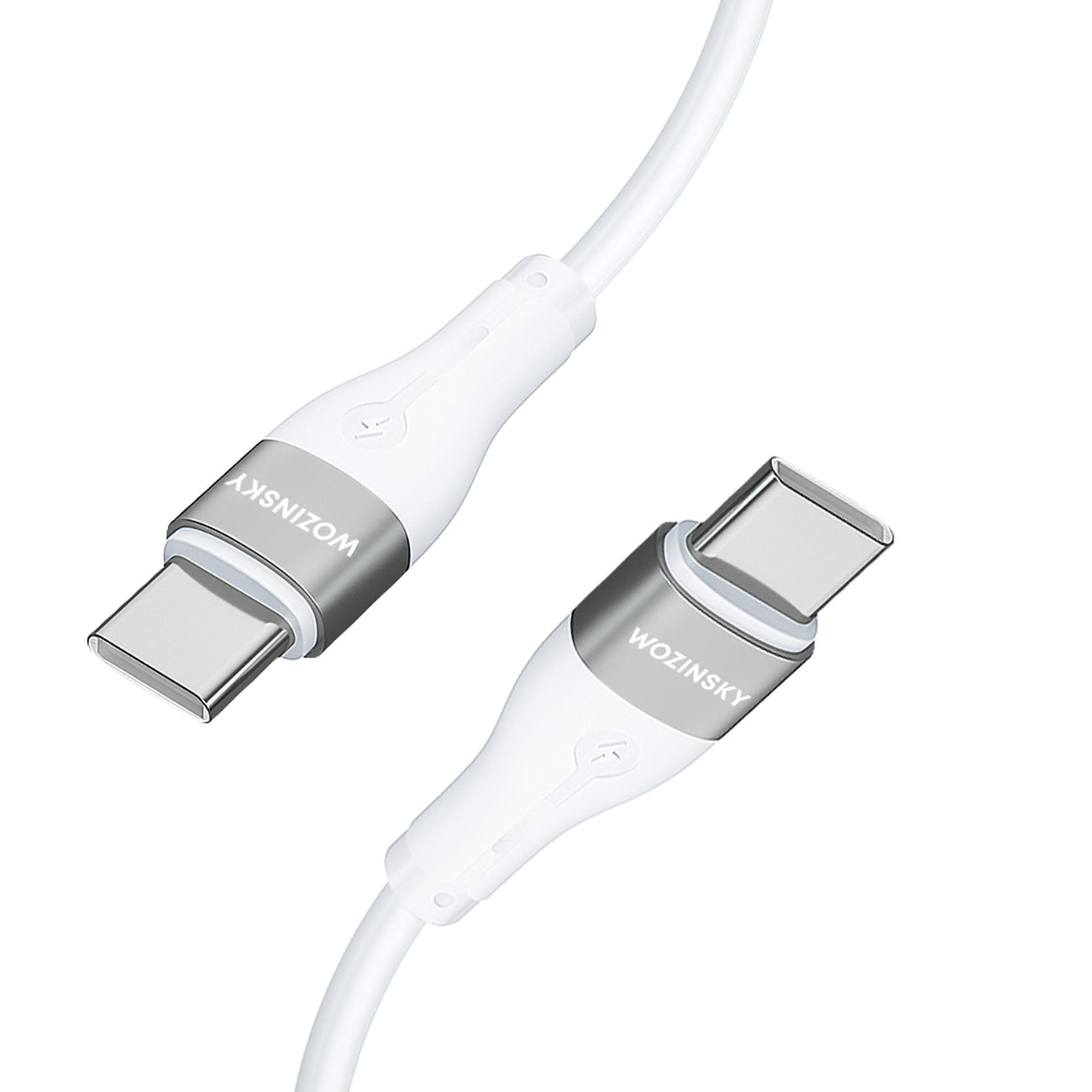 Wozinsky laidas WSTCC2 USB-C / USB-C PD 65W 2 m baltas
