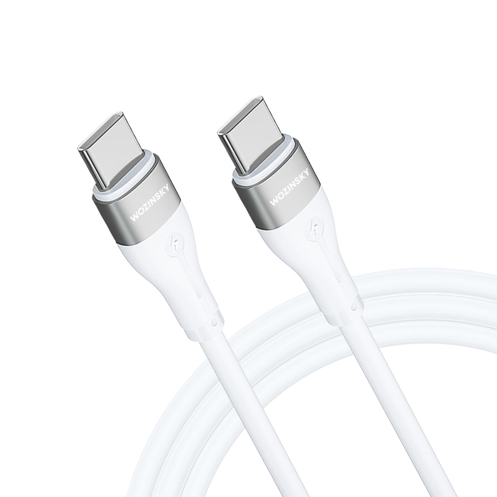 Wozinsky laidas WSTCC2 USB-C / USB-C PD 65W 2 m baltas