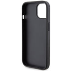 Ferrari Grip Stand dėklas iPhone 15 – juodas