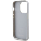 Guess dėklas iPhone 15 Pro – sidabrinis