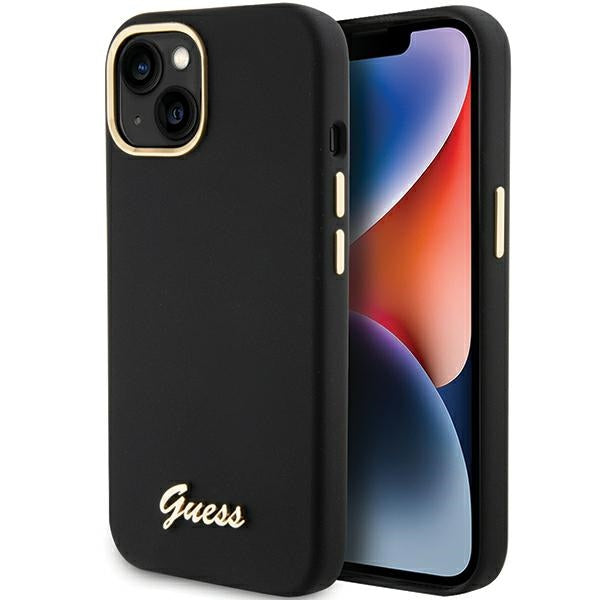 Guess dėklas iPhone 15 Pro – juodas