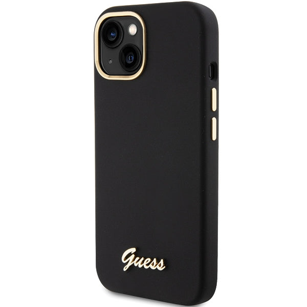 Guess dėklas iPhone 15 Pro – juodas