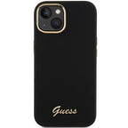 Guess dėklas iPhone 15 Pro – juodas