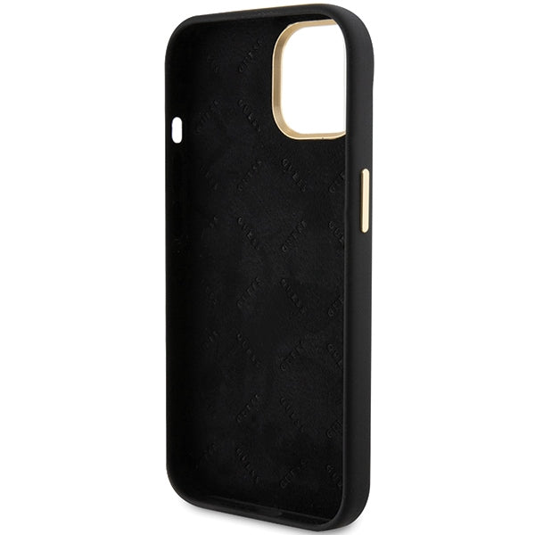 Guess dėklas iPhone 15 Pro – juodas