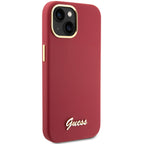Guess silikoninis dėklas iPhone 15 – raudonas -- iPhone 15