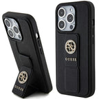 Guess dėklas iPhone 15 Pro Max – juodas su laikikliu