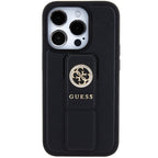 Guess dėklas iPhone 15 Pro Max – juodas su laikikliu