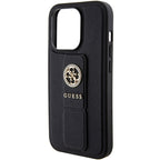 Guess dėklas iPhone 15 Pro Max – juodas su laikikliu