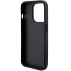 Guess dėklas iPhone 15 Pro Max – juodas su laikikliu
