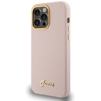 Guess silikoninis dėklas iPhone 15 Pro Max – rožinis
