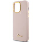 Guess silikoninis dėklas iPhone 15 Pro Max – rožinis