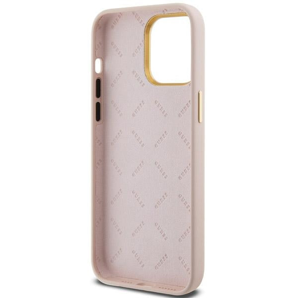 Guess silikoninis dėklas iPhone 15 Pro Max – rožinis