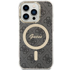 Guess 4G MagSafe dėklas iPhone 15 Pro – juodas