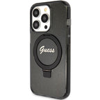Guess MagSafe dėklas iPhone 15 Pro Max – juodas