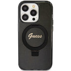 Guess MagSafe dėklas iPhone 15 Pro Max – juodas
