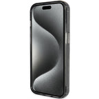 Guess MagSafe dėklas iPhone 15 Pro Max – juodas