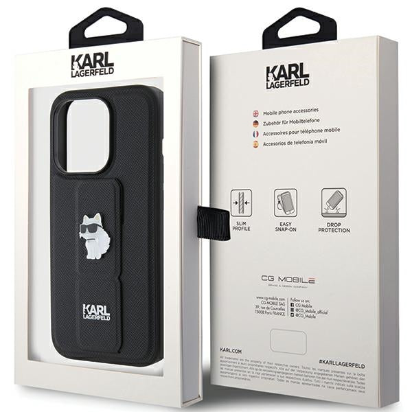 Karl Lagerfeld dėklas iPhone 15 Pro – juodas -- iPhone 15 Pro