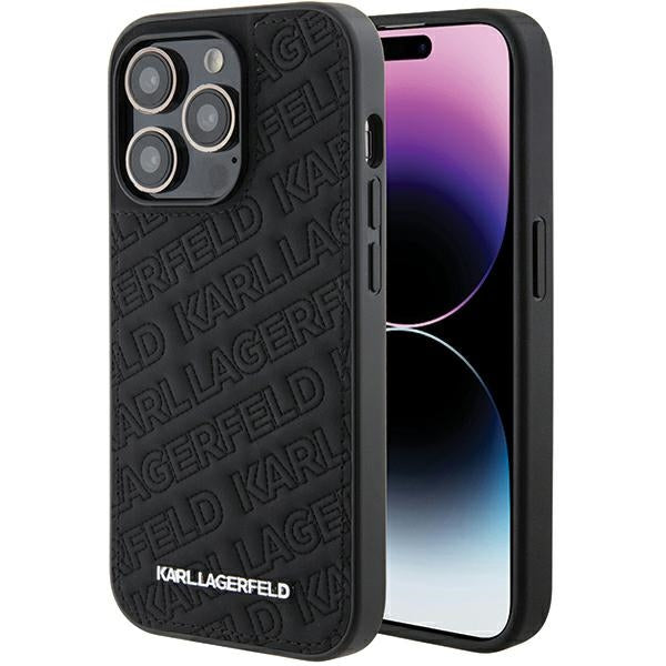 Karl Lagerfeld dėklas iPhone 15 Pro – juodas