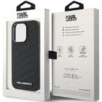 Karl Lagerfeld dėklas iPhone 15 Pro – juodas