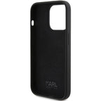 Karl Lagerfeld silikoninis dėklas iPhone 15 Pro – juodas