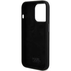 Karl Lagerfeld silikoninis dėklas iPhone 15 Pro – juodas