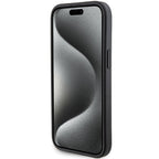 Karl Lagerfeld Gripstand dėklas iPhone 15 Plus / 14 Plus – juodas