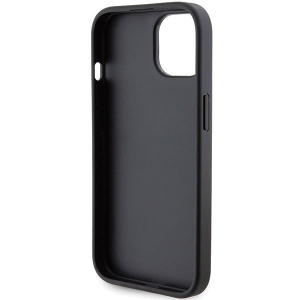 Karl Lagerfeld Gripstand dėklas iPhone 15 Plus / 14 Plus – juodas