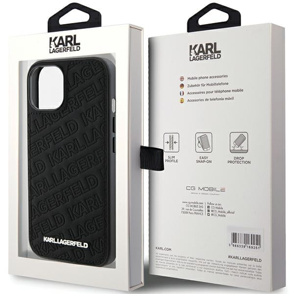 Karl Lagerfeld dėklas iPhone 15 Plus/14 Plus – juodas