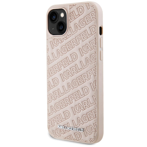 Karl Lagerfeld dėklas iPhone 15 Plus/14 Plus – rožinis