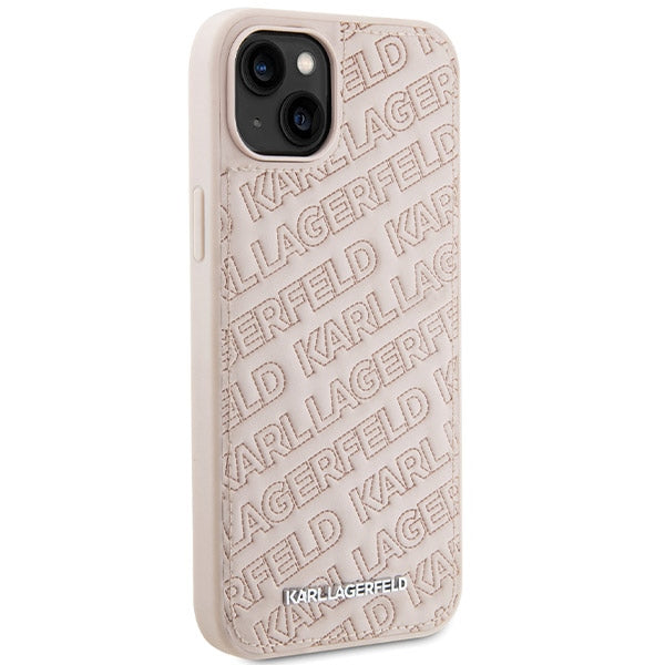 Karl Lagerfeld dėklas iPhone 15 Plus/14 Plus – rožinis