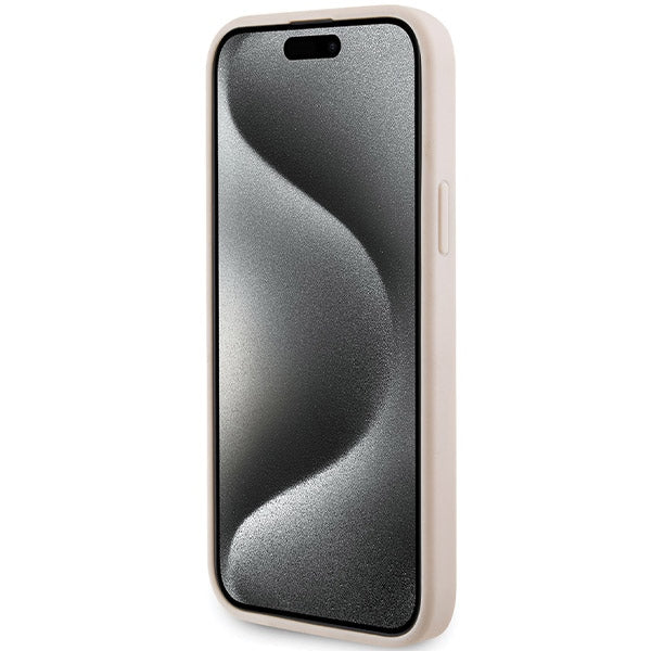 Karl Lagerfeld dėklas iPhone 15 Plus/14 Plus – rožinis