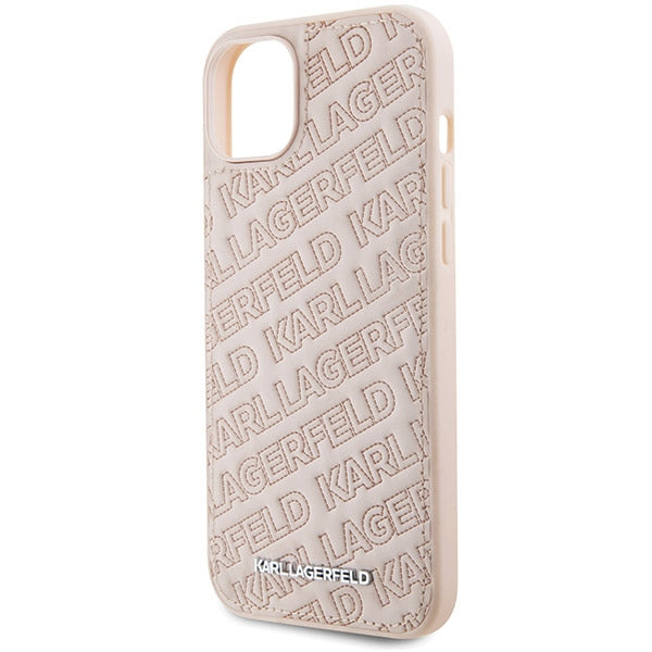 Karl Lagerfeld dėklas iPhone 15 Plus/14 Plus – rožinis