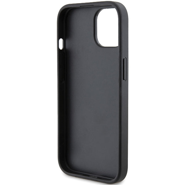 Karl Lagerfeld dėklas iPhone 15 – juodas, Quilted K