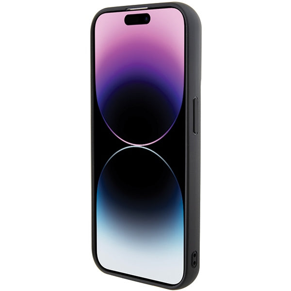 Karl Lagerfeld Gripstand dėklas iPhone 15 Pro Max – juodas