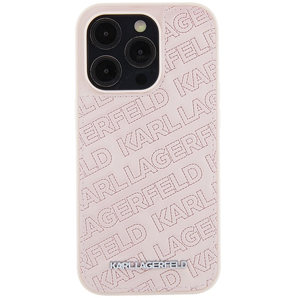 Karl Lagerfeld dėklas iPhone 15 Pro Max – rožinis