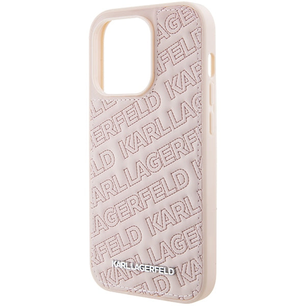 Karl Lagerfeld dėklas iPhone 15 Pro Max – rožinis