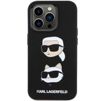 Karl Lagerfeld silikoninis dėklas iPhone 15 Pro Max – juodas