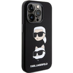 Karl Lagerfeld silikoninis dėklas iPhone 15 Pro Max – juodas