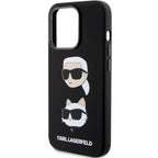 Karl Lagerfeld silikoninis dėklas iPhone 15 Pro Max – juodas