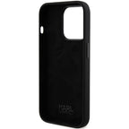 Karl Lagerfeld silikoninis dėklas iPhone 15 Pro Max – juodas