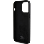 Karl Lagerfeld silikoninis dėklas iPhone 15 Pro Max – juodas