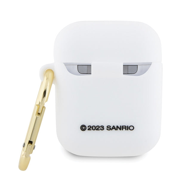 Hello Kitty silikoninis 3D dėklas AirPods 1/2 – baltas