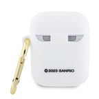 Hello Kitty silikoninis 3D dėklas AirPods 1/2 – baltas