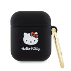 Hello Kitty silikoninis dėklas AirPods 1/2 – juodas