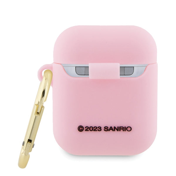 Hello Kitty silikoninis 3D dėklas AirPods 1/2 – rožinis